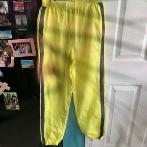 Neon Yellow Winder Breaker Pants